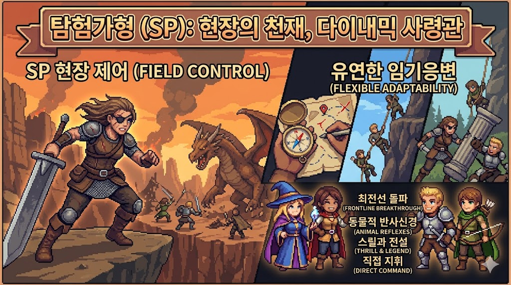 탐험가형(SP): 신출귀몰한 현장 제어와 최전선의 다이내믹 야전 사령관