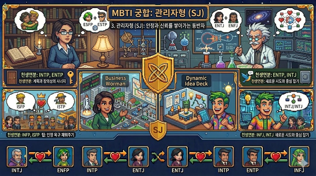 관리자형 (SJ): 안정과 신뢰를 쌓아가는 동반자