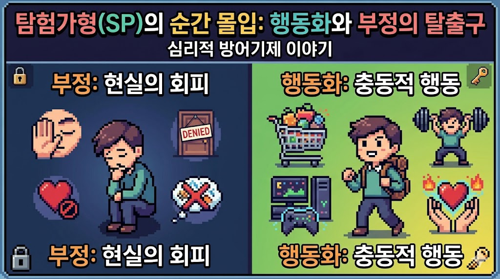 탐험가형(SP)의 순간 몰입: 행동화와 부정의 탈출구