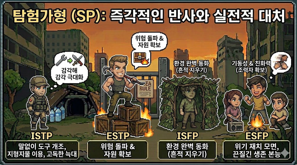 탐험가형 (SP): 즉각적인 반사와 실전적 대처